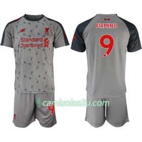Camisolas de Futebol Liverpool Firmino 9 Criança Equipamento 3ª 2018/19 Manga Curta